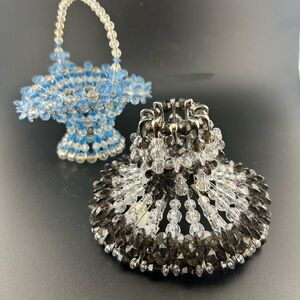 Miniature Safety Pin Basket- plus mini light shade ✨